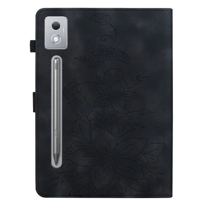 For Lenovo Tab P12 Pro 12.7 2025 / Xiaoxin Pad Pro 12.7 (2025) Case Lily Flower Imprint Card Slots Leather Tablet Cover