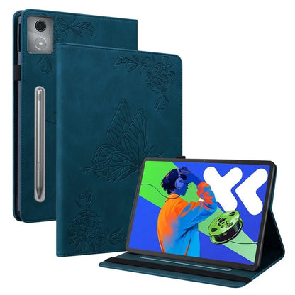 For Lenovo Tab P12 Pro 12.7 2025 / Xiaoxin Pad Pro 12.7 (2025) Case Butterfly Flower Imprint PU Leather Tablet Cover with Card Slots