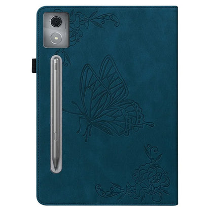 For Lenovo Tab P12 Pro 12.7 2025 / Xiaoxin Pad Pro 12.7 (2025) Case Butterfly Flower Imprint PU Leather Tablet Cover with Card Slots