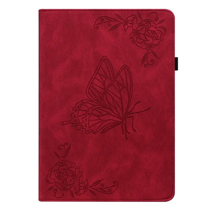For Lenovo Tab P12 Pro 12.7 2025 / Xiaoxin Pad Pro 12.7 (2025) Case Butterfly Flower Imprint PU Leather Tablet Cover with Card Slots
