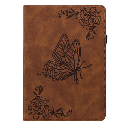 For Lenovo Tab P12 Pro 12.7 2025 / Xiaoxin Pad Pro 12.7 (2025) Case Butterfly Flower Imprint PU Leather Tablet Cover with Card Slots