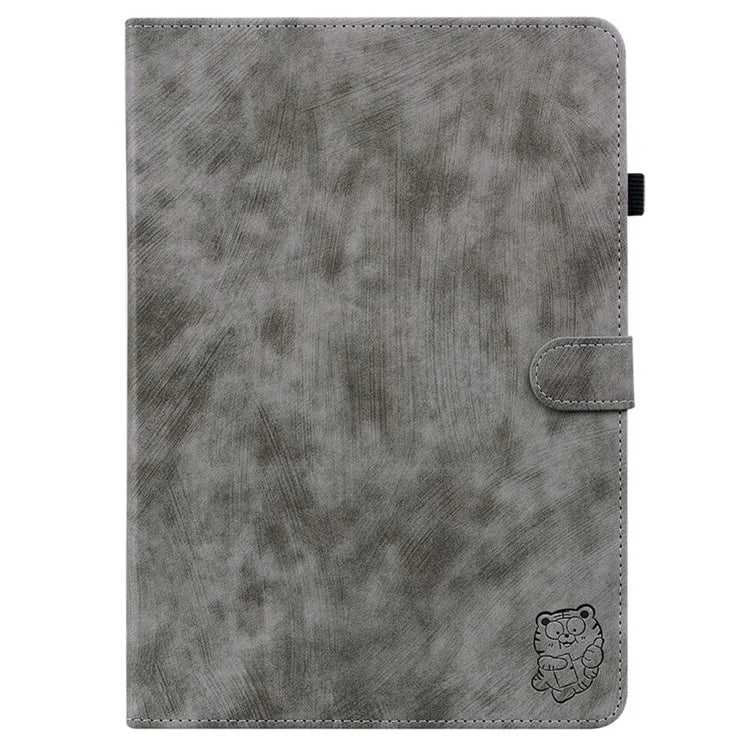 For Lenovo Tab P12 Pro 12.7 2025 / Xiaoxin Pad Pro 12.7 (2025) Cases Tiger Imprint Anti-Scratch PU Leather Tablet Cover
