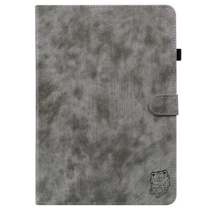For Lenovo Tab P12 Pro 12.7 2025 / Xiaoxin Pad Pro 12.7 (2025) Cases Tiger Imprint Anti-Scratch PU Leather Tablet Cover