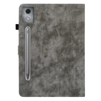 For Lenovo Tab P12 Pro 12.7 2025 / Xiaoxin Pad Pro 12.7 (2025) Cases Tiger Imprint Anti-Scratch PU Leather Tablet Cover
