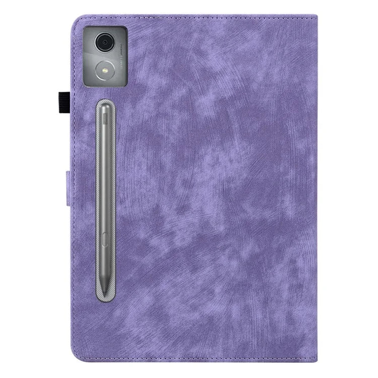 For Lenovo Tab P12 Pro 12.7 2025 / Xiaoxin Pad Pro 12.7 (2025) Cases Tiger Imprint Anti-Scratch PU Leather Tablet Cover