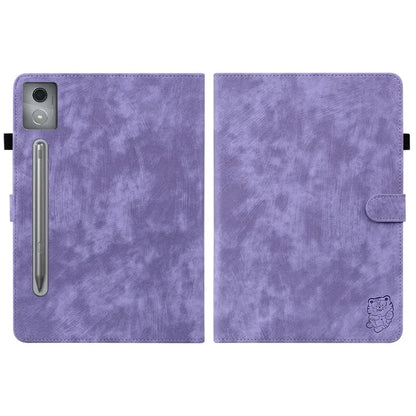 For Lenovo Tab P12 Pro 12.7 2025 / Xiaoxin Pad Pro 12.7 (2025) Cases Tiger Imprint Anti-Scratch PU Leather Tablet Cover
