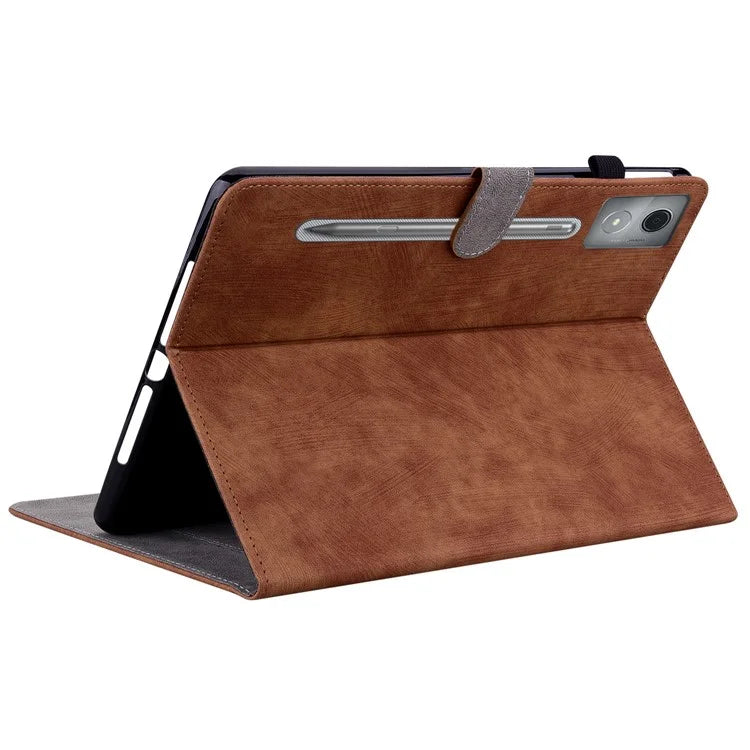 For Lenovo Tab P12 Pro 12.7 2025 / Xiaoxin Pad Pro 12.7 (2025) Cases Tiger Imprint Anti-Scratch PU Leather Tablet Cover