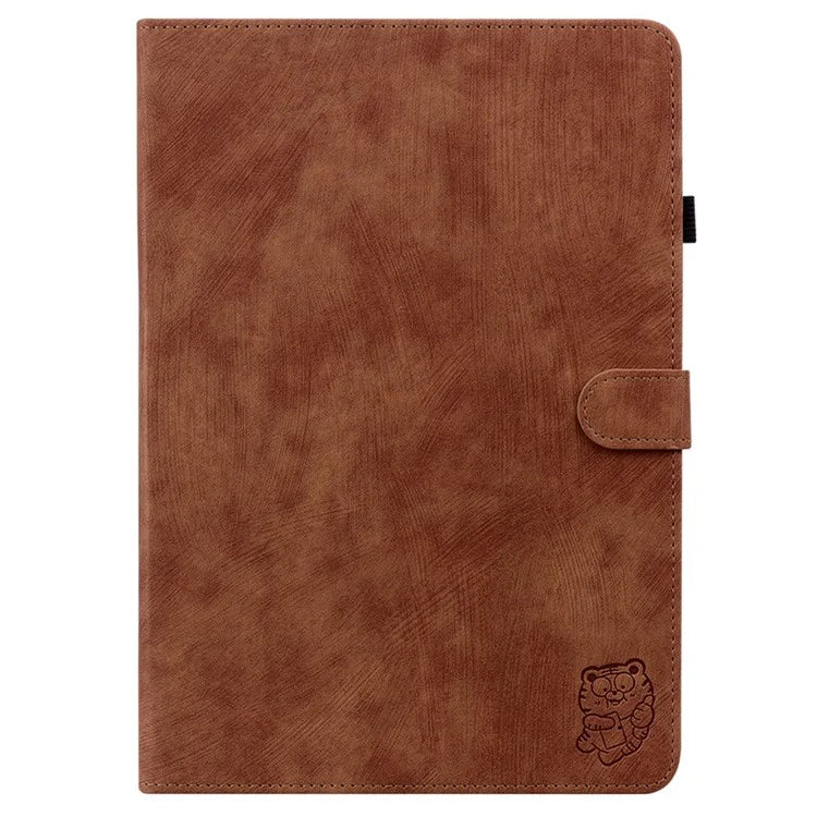 For Lenovo Tab P12 Pro 12.7 2025 / Xiaoxin Pad Pro 12.7 (2025) Cases Tiger Imprint Anti-Scratch PU Leather Tablet Cover