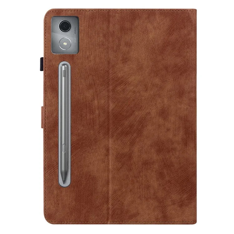 For Lenovo Tab P12 Pro 12.7 2025 / Xiaoxin Pad Pro 12.7 (2025) Cases Tiger Imprint Anti-Scratch PU Leather Tablet Cover