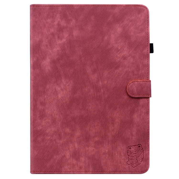 For Lenovo Tab P12 Pro 12.7 2025 / Xiaoxin Pad Pro 12.7 (2025) Cases Tiger Imprint Anti-Scratch PU Leather Tablet Cover