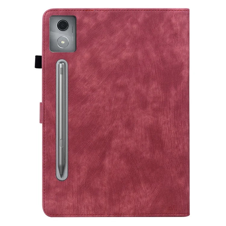 For Lenovo Tab P12 Pro 12.7 2025 / Xiaoxin Pad Pro 12.7 (2025) Cases Tiger Imprint Anti-Scratch PU Leather Tablet Cover