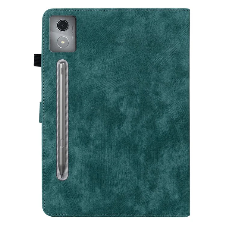 For Lenovo Tab P12 Pro 12.7 2025 / Xiaoxin Pad Pro 12.7 (2025) Cases Tiger Imprint Anti-Scratch PU Leather Tablet Cover