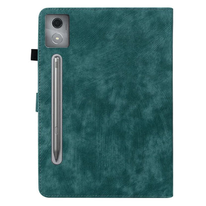For Lenovo Tab P12 Pro 12.7 2025 / Xiaoxin Pad Pro 12.7 (2025) Cases Tiger Imprint Anti-Scratch PU Leather Tablet Cover