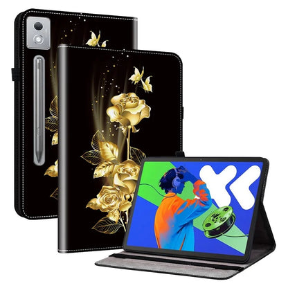 For Lenovo Tab P12 Pro 12.7 2025 / Xiaoxin Pad Pro 12.7 (2025) Leather Case Pattern Printed Stand Tablet Cover with Card Slots