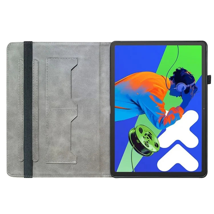 For Lenovo Tab P12 Pro 12.7 2025 / Xiaoxin Pad Pro 12.7 (2025) Leather Case Pattern Printed Stand Tablet Cover with Card Slots