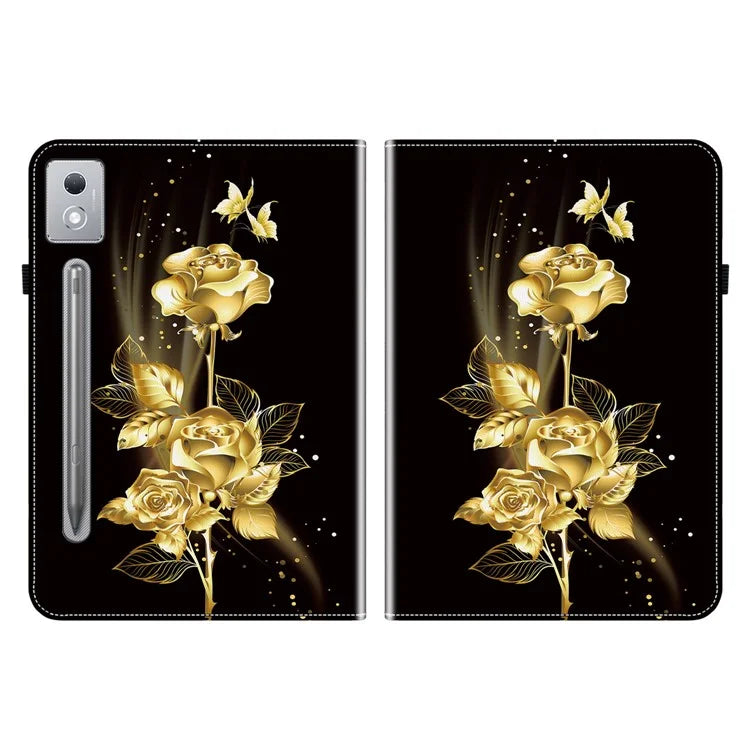 For Lenovo Tab P12 Pro 12.7 2025 / Xiaoxin Pad Pro 12.7 (2025) Leather Case Pattern Printed Stand Tablet Cover with Card Slots