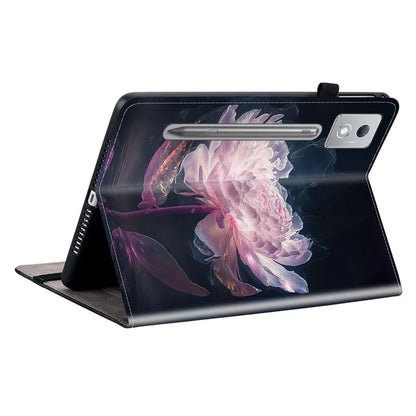 For Lenovo Tab P12 Pro 12.7 2025 / Xiaoxin Pad Pro 12.7 (2025) Leather Case Pattern Printed Stand Tablet Cover with Card Slots