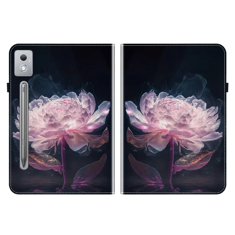 For Lenovo Tab P12 Pro 12.7 2025 / Xiaoxin Pad Pro 12.7 (2025) Leather Case Pattern Printed Stand Tablet Cover with Card Slots