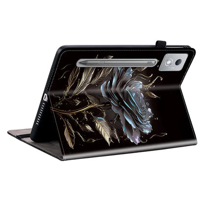 For Lenovo Tab P12 Pro 12.7 2025 / Xiaoxin Pad Pro 12.7 (2025) Leather Case Pattern Printed Stand Tablet Cover with Card Slots