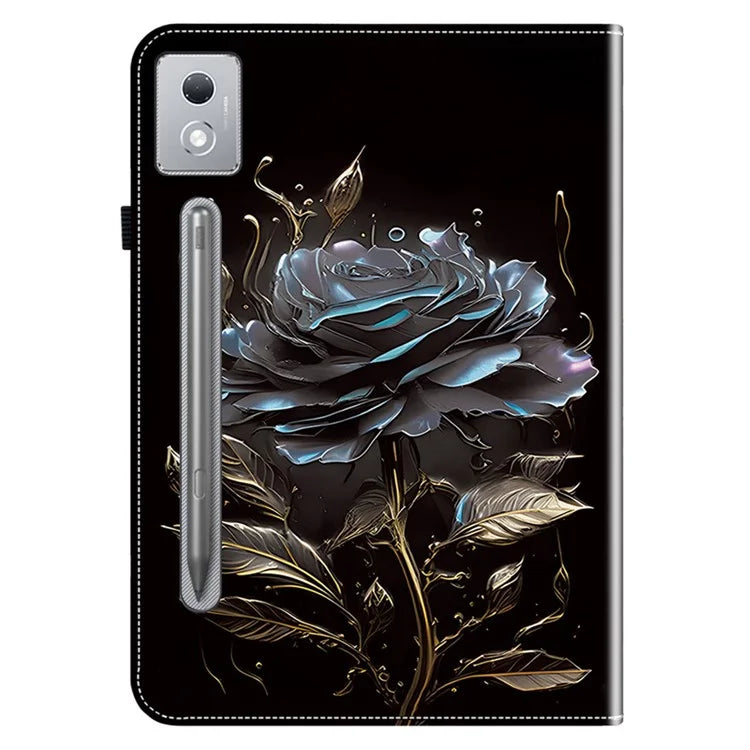 For Lenovo Tab P12 Pro 12.7 2025 / Xiaoxin Pad Pro 12.7 (2025) Leather Case Pattern Printed Stand Tablet Cover with Card Slots