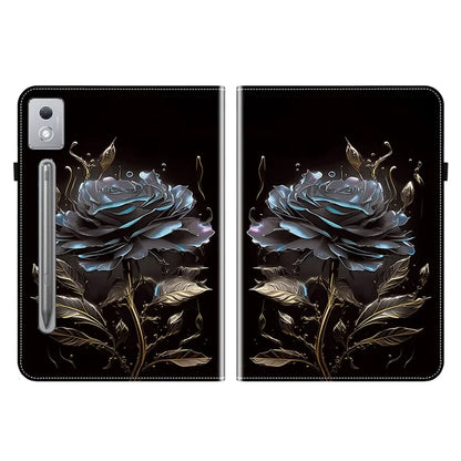 For Lenovo Tab P12 Pro 12.7 2025 / Xiaoxin Pad Pro 12.7 (2025) Leather Case Pattern Printed Stand Tablet Cover with Card Slots