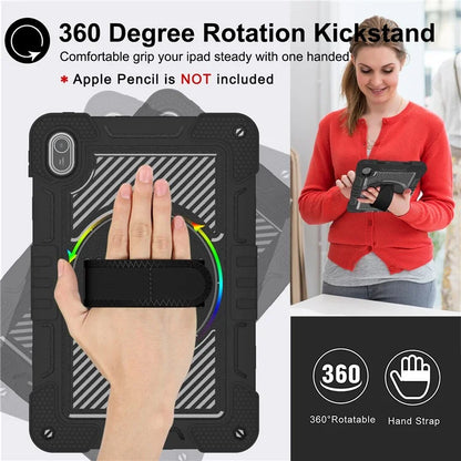 For Huawei MatePad SE 11 2024 Tablet Case Silicone+PC Shockproof Cover with Kickstand Shoulder Strap