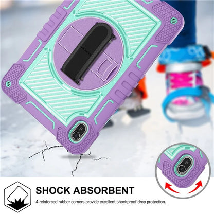 For Huawei MatePad SE 11 2024 Tablet Case Silicone+PC Shockproof Cover with Kickstand Shoulder Strap