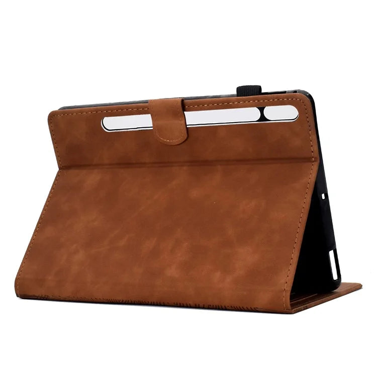 For Samsung Galaxy Tab S8 X700 X706 / S7 T870 T875 Case Cats Imprinted PU Leather Card Slots Tablet Cover