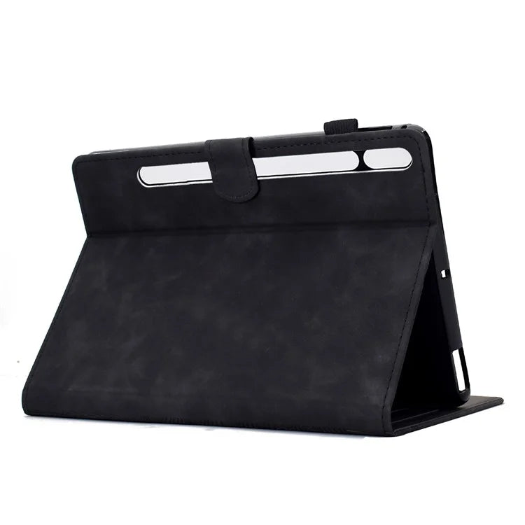 For Samsung Galaxy Tab S8 X700 X706 / S7 T870 T875 Case Cats Imprinted PU Leather Card Slots Tablet Cover