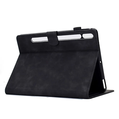 For Samsung Galaxy Tab S8 X700 X706 / S7 T870 T875 Case Cats Imprinted PU Leather Card Slots Tablet Cover