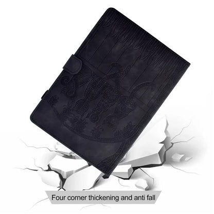 For Samsung Galaxy Tab S8 X700 X706 / S7 T870 T875 Case Cats Imprinted PU Leather Card Slots Tablet Cover