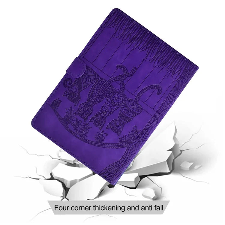 For Samsung Galaxy Tab S8 X700 X706 / S7 T870 T875 Case Cats Imprinted PU Leather Card Slots Tablet Cover