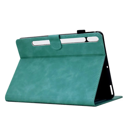 For Samsung Galaxy Tab S9 Case Cats Imprinted PU Leather Card Slots Tablet Cover