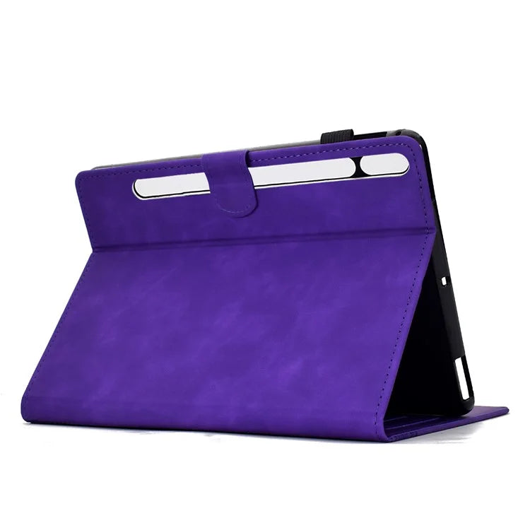 For Samsung Galaxy Tab S9 Case Cats Imprinted PU Leather Card Slots Tablet Cover
