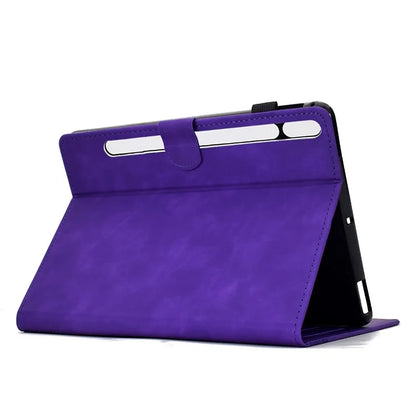 For Samsung Galaxy Tab S9 Case Cats Imprinted PU Leather Card Slots Tablet Cover