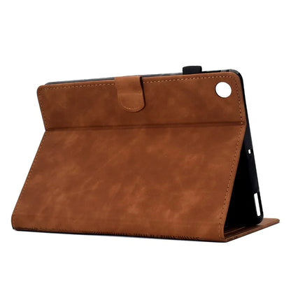 For Samsung Galaxy Tab A9+ Case Cats Imprinted PU Leather Card Slots Tablet Cover