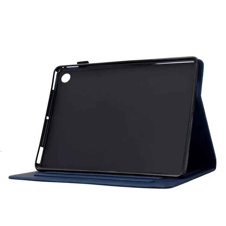 For Samsung Galaxy Tab A9+ Case Cats Imprinted PU Leather Card Slots Tablet Cover