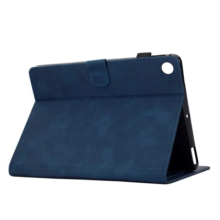 For Samsung Galaxy Tab A9+ Case Cats Imprinted PU Leather Card Slots Tablet Cover