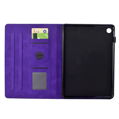 For Samsung Galaxy Tab A9+ Case Cats Imprinted PU Leather Card Slots Tablet Cover