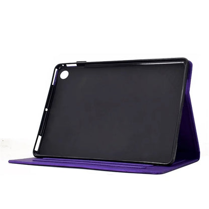 For Samsung Galaxy Tab A9+ Case Cats Imprinted PU Leather Card Slots Tablet Cover