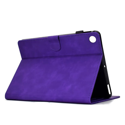 For Samsung Galaxy Tab A9+ Case Cats Imprinted PU Leather Card Slots Tablet Cover