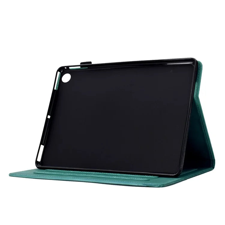 For Samsung Galaxy Tab A9+ Case Cats Imprinted PU Leather Card Slots Tablet Cover