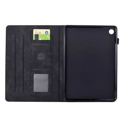 For Samsung Galaxy Tab A9+ Case Cats Imprinted PU Leather Card Slots Tablet Cover
