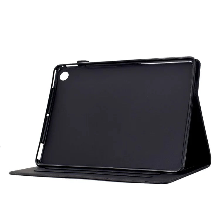 For Samsung Galaxy Tab A9+ Case Cats Imprinted PU Leather Card Slots Tablet Cover