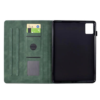 For Lenovo Tab M11 / Xiaoxin Pad 11 2024 Case Cats Imprinted PU Leather Card Slots Tablet Cover