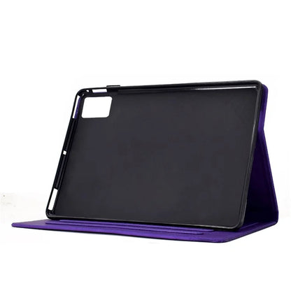 For Lenovo Tab M11 / Xiaoxin Pad 11 2024 Case Cats Imprinted PU Leather Card Slots Tablet Cover