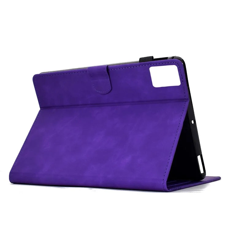 For Lenovo Tab M11 / Xiaoxin Pad 11 2024 Case Cats Imprinted PU Leather Card Slots Tablet Cover
