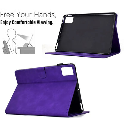 For Lenovo Tab M11 / Xiaoxin Pad 11 2024 Case Cats Imprinted PU Leather Card Slots Tablet Cover