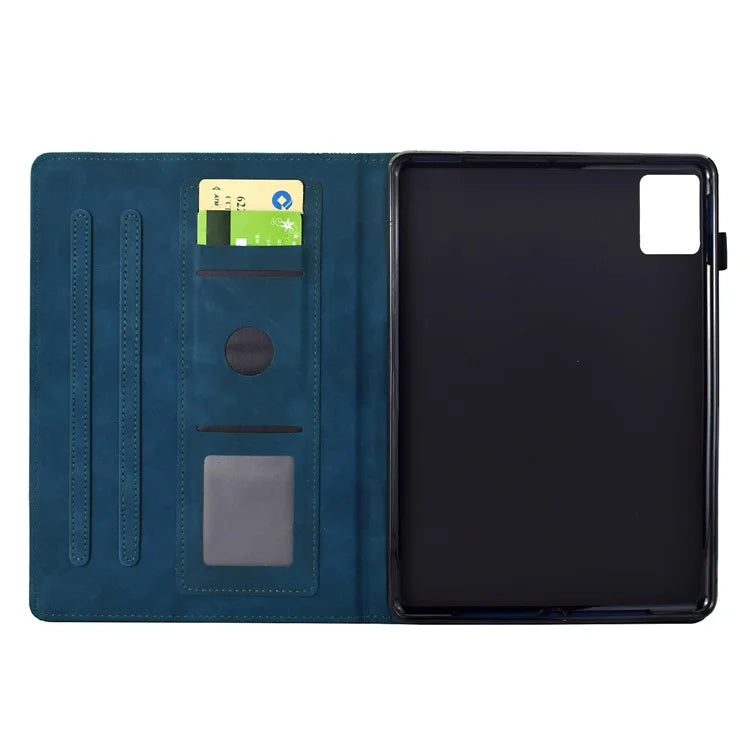 For Lenovo Tab M11 / Xiaoxin Pad 11 2024 Case Cats Imprinted PU Leather Card Slots Tablet Cover