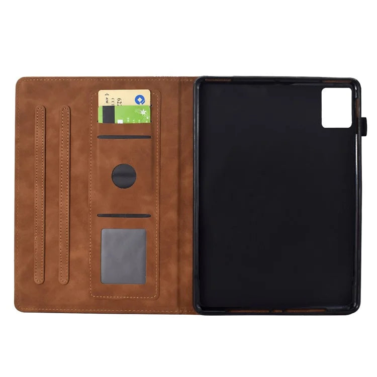 For Lenovo Tab M11 / Xiaoxin Pad 11 2024 Case Cats Imprinted PU Leather Card Slots Tablet Cover
